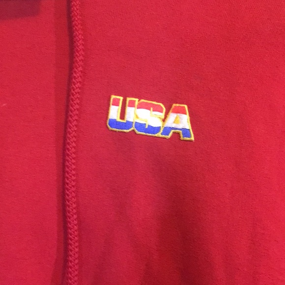Red USA sweatshirt MM - Picture 3 of 5